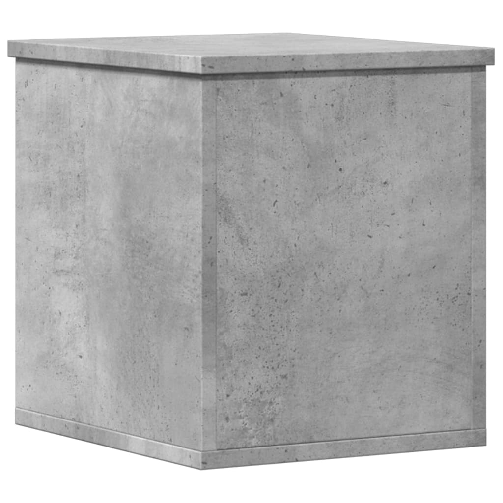 Oppbevaringsboks Betonggrå 30X35X35 Cm Konstruert Tre