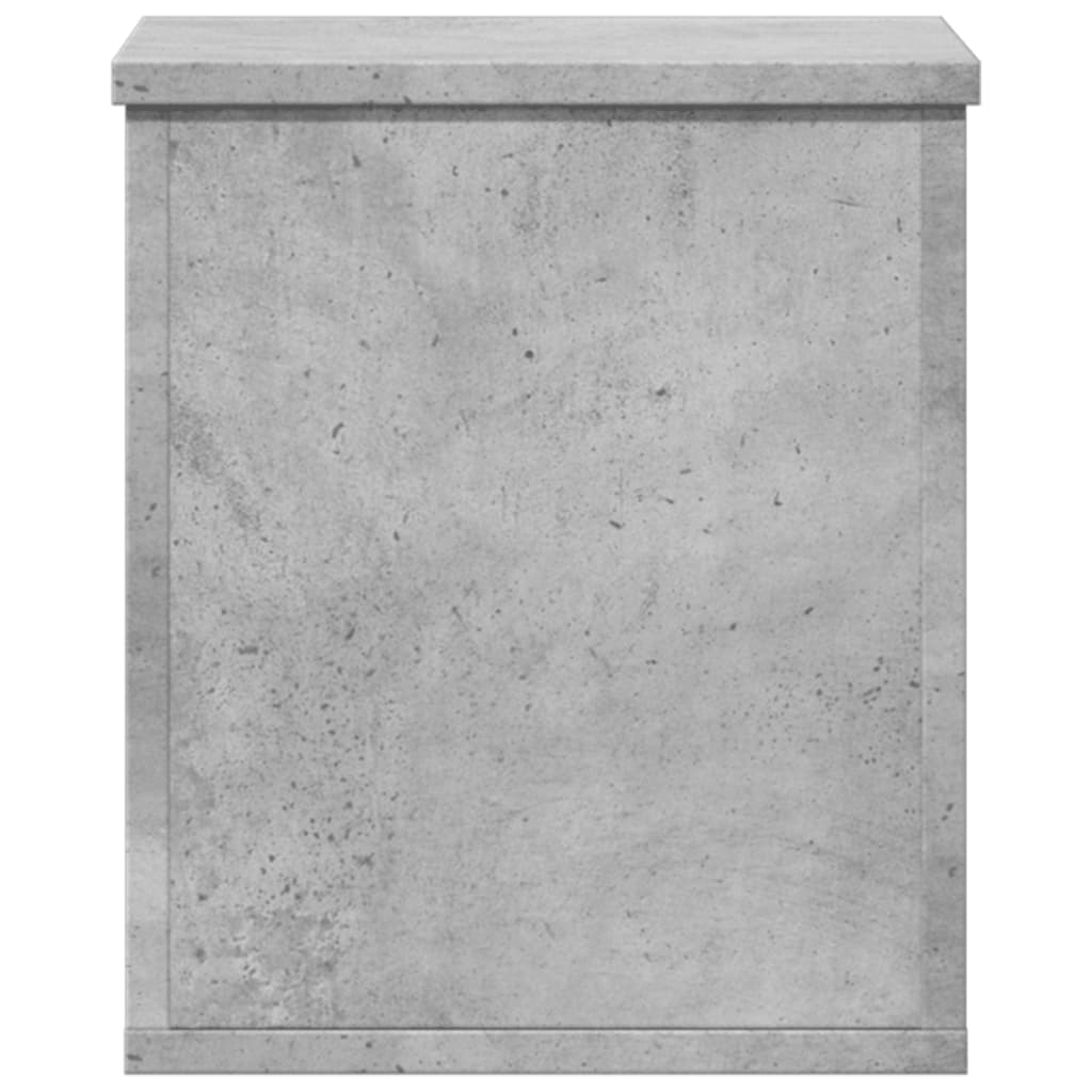 Oppbevaringsboks Betonggrå 30X35X35 Cm Konstruert Tre
