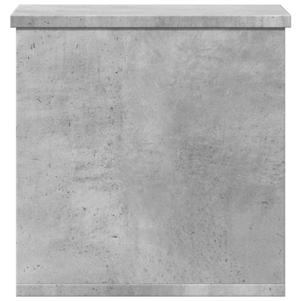 Oppbevaringsboks Betonggrå 30X35X35 Cm Konstruert Tre