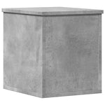 Oppbevaringsboks Betonggrå 30X35X35 Cm Konstruert Tre