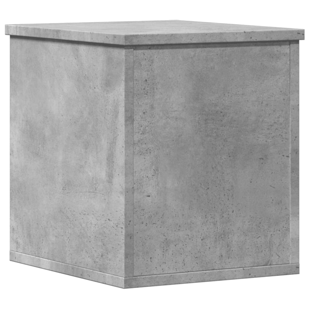 Oppbevaringsboks Betonggrå 30X35X35 Cm Konstruert Tre