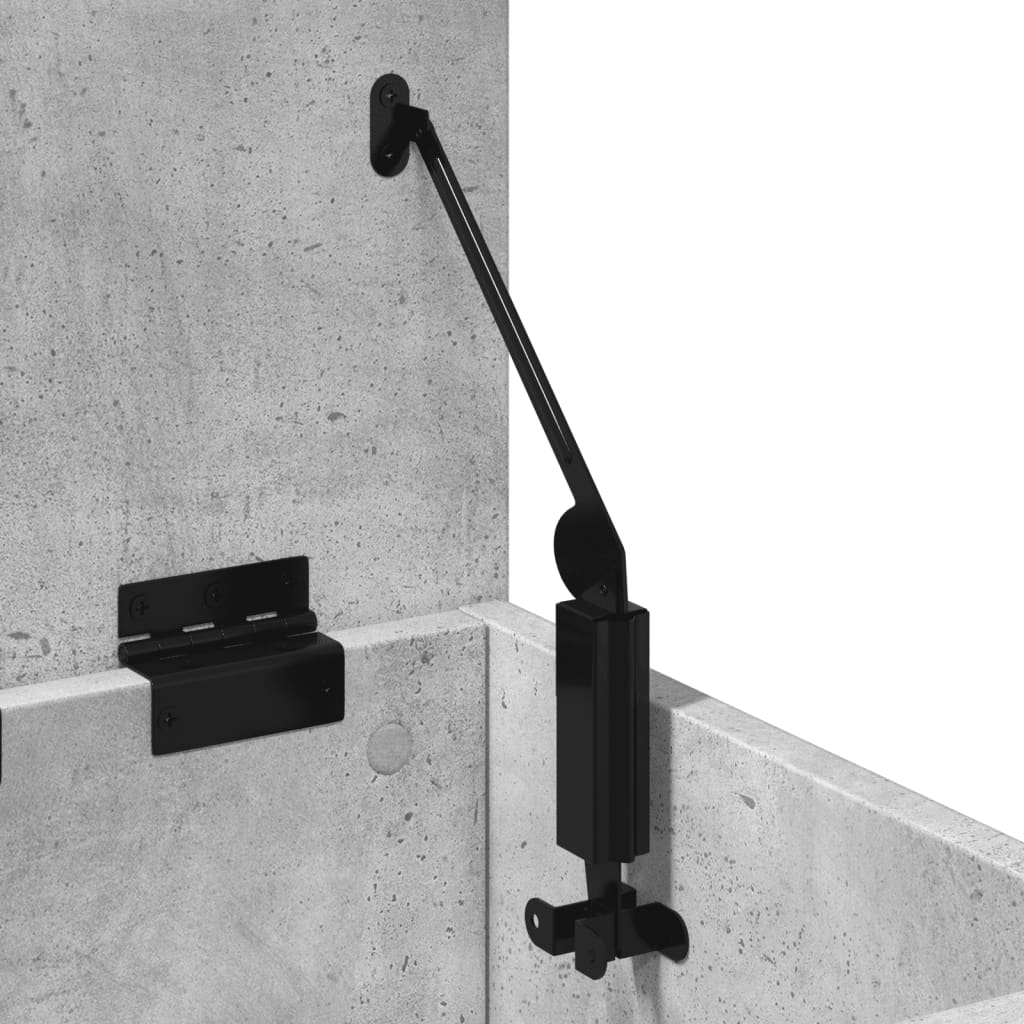 Oppbevaringsboks Betonggrå 30X35X35 Cm Konstruert Tre