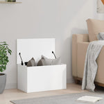 Oppbevaringsboks Hvit 60X35X35 Cm Konstruert Tre