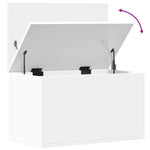 Oppbevaringsboks Hvit 60X35X35 Cm Konstruert Tre