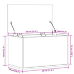 Oppbevaringsboks Sonoma Eik 60X35X35 Cm Konstruert Tre