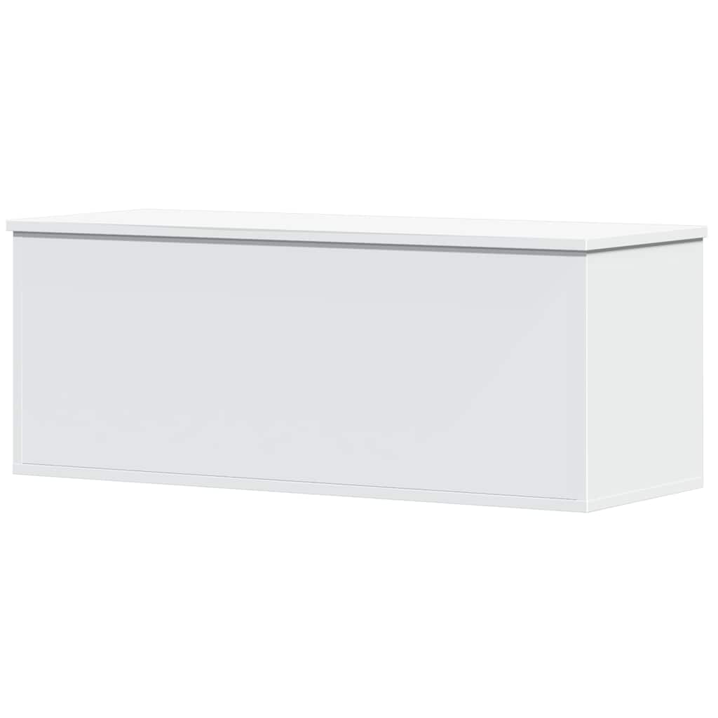 Oppbevaringsboks Hvit 90X35X35 Cm Konstruert Tre