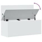Oppbevaringsboks Hvit 90X35X35 Cm Konstruert Tre