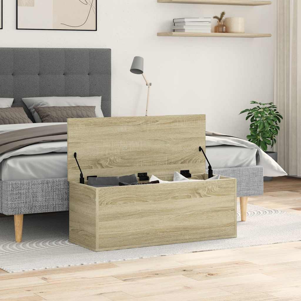 Oppbevaringsboks Sonoma Eik 90X35X35 Cm Konstruert Tre