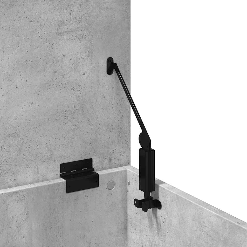 Oppbevaringsboks Betonggrå 90X35X35 Cm Konstruert Tre