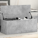 Oppbevaringsboks Betonggrå 90X35X35 Cm Konstruert Tre