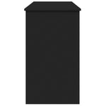 Sminkebord Med Speil Svart 100X45X76 Cm