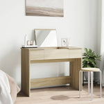 Sminkebord Med Speil Sonoma Eik 100X45X76 Cm