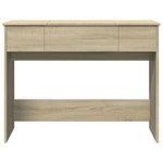 Sminkebord Med Speil Sonoma Eik 100X45X76 Cm