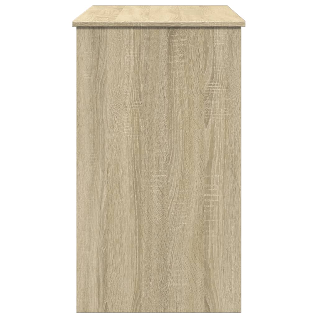Sminkebord Med Speil Sonoma Eik 100X45X76 Cm