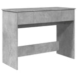 Sminkebord Med Speil Betonggrå 100X45X76 Cm