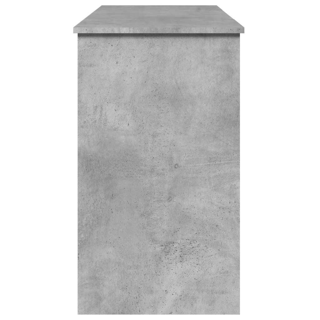 Sminkebord Med Speil Betonggrå 100X45X76 Cm