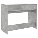 Sminkebord Med Speil Betonggrå 100X45X76 Cm
