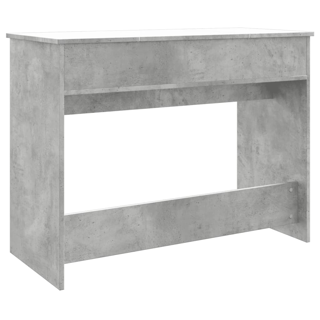Sminkebord Med Speil Betonggrå 100X45X76 Cm