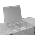 Sminkebord Med Speil Betonggrå 100X45X76 Cm