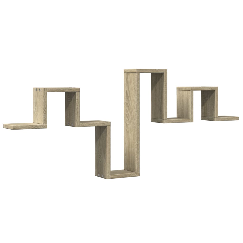 Vegghylle Sonoma Eik 104,5X10X43 Cm Konstruert Tre