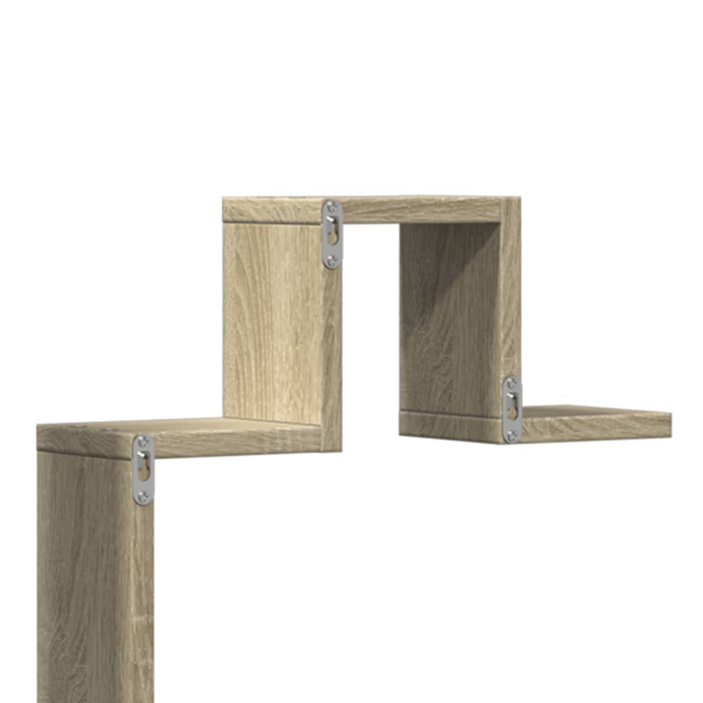 Vegghylle Sonoma Eik 104,5X10X43 Cm Konstruert Tre