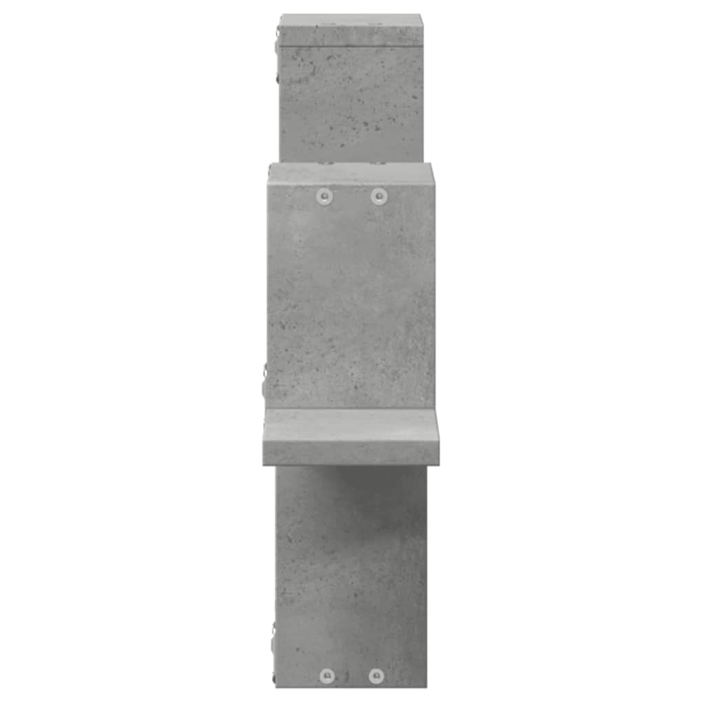 Vegghylle Betonggrå 104,5X10X43 Cm Konstruert Tre