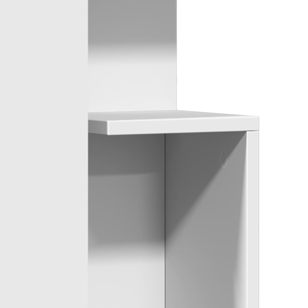Sidebord Hvit 35X35X60 Cm Sponplate