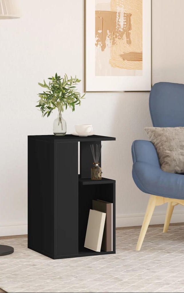 Sidebord Svart 35X35X60 Cm Konstruert Tre