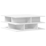 Sofabord Hvit 70X70X29 Cm Konstruert Tre