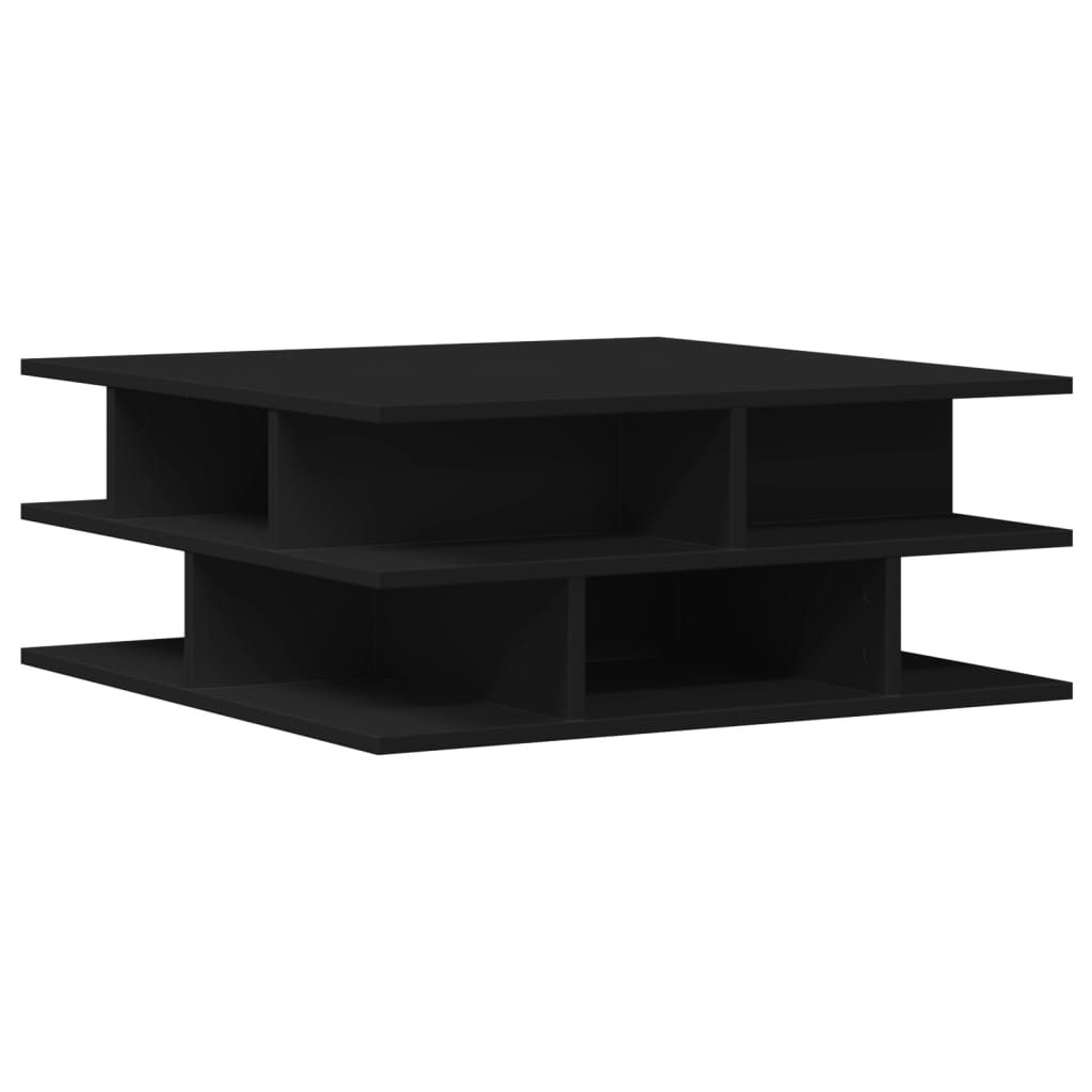 Salongbord Svart 70X70X29 Cm Konstruert Tre