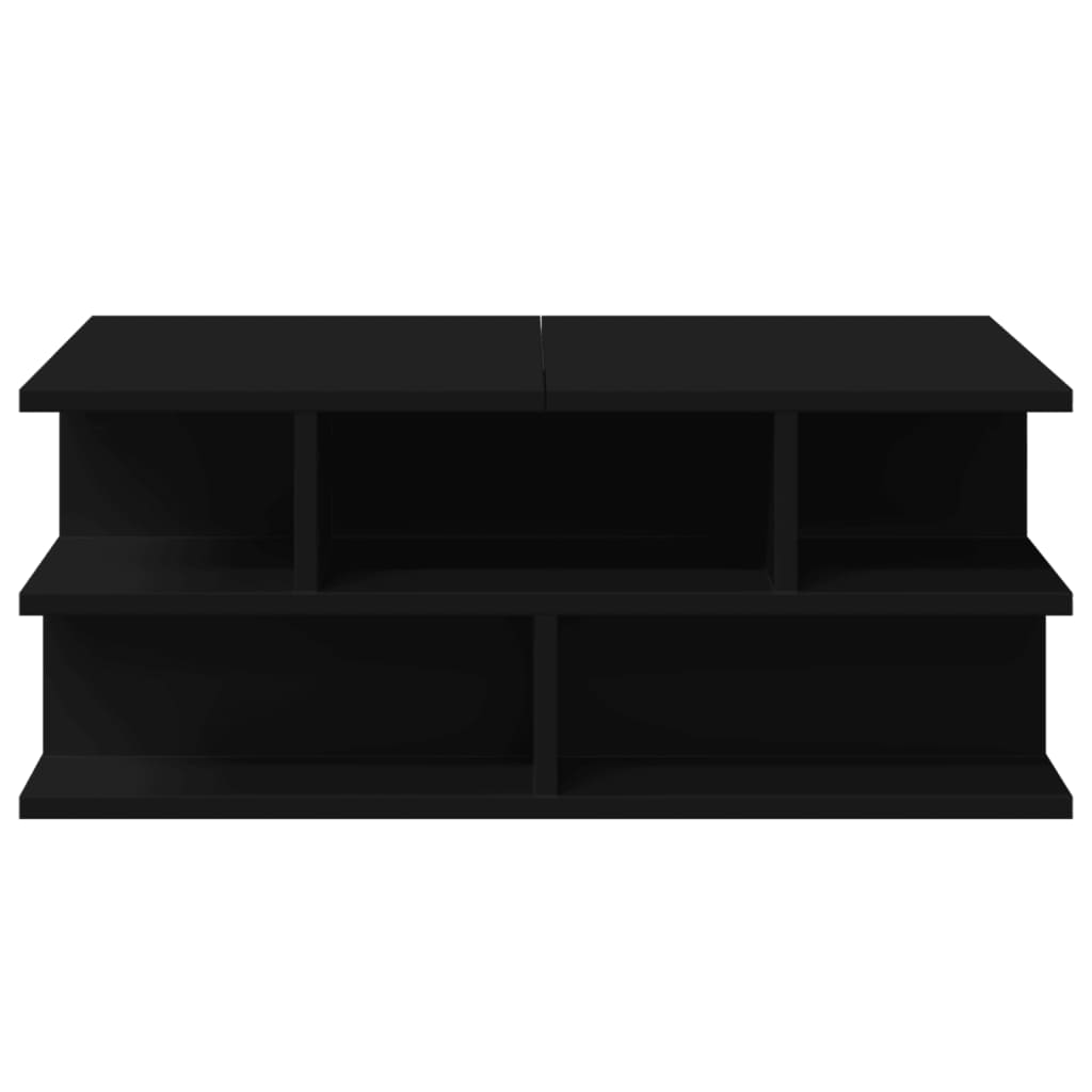 Salongbord Svart 70X70X29 Cm Konstruert Tre