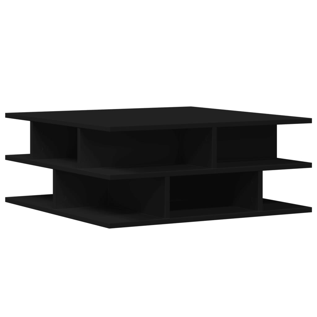 Salongbord Svart 70X70X29 Cm Konstruert Tre