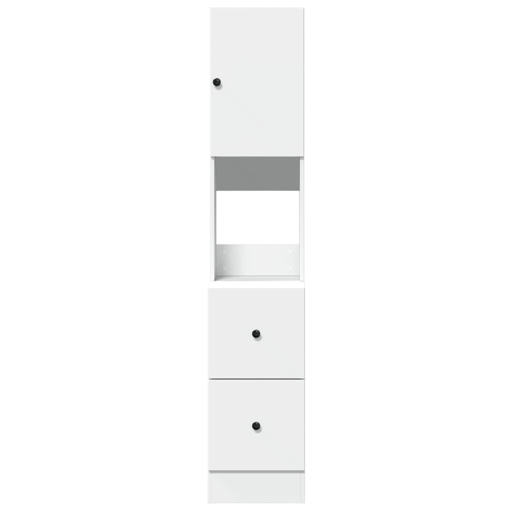 Kjøkkenskap Hvit 35X50X180 Cm Konstruert Tre