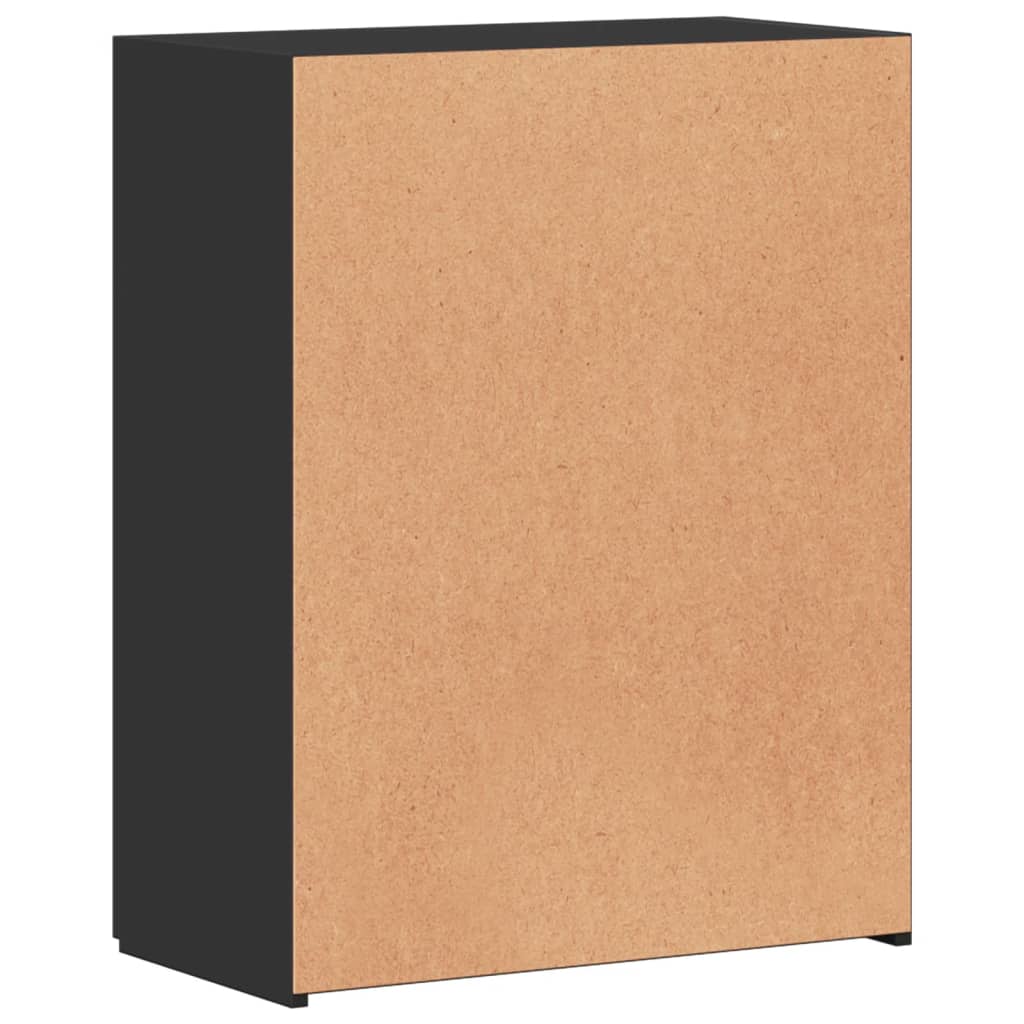 Arkivskap Svart 60X32X77,5 Cm Konstruert Tre