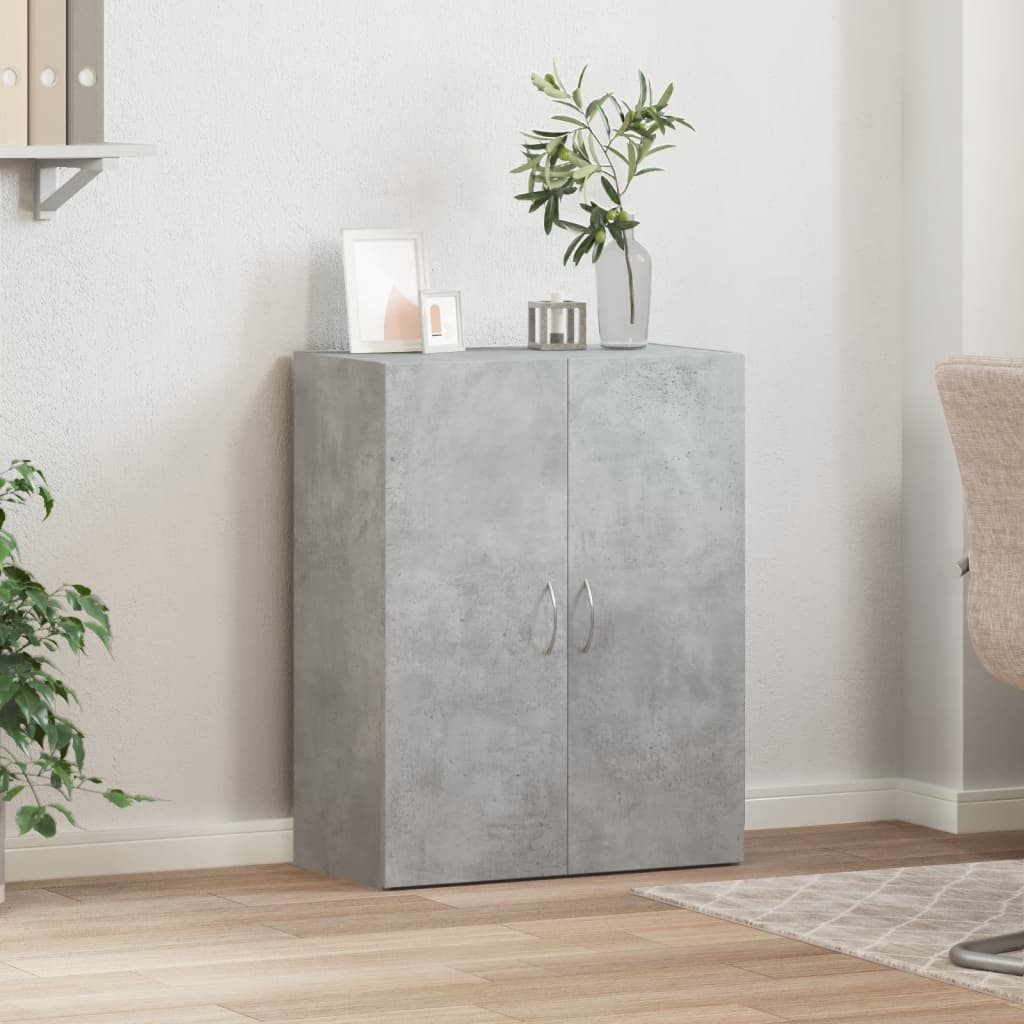 Veggskap Betonggrå 60X32X77,5 Cm Konstruert Tre