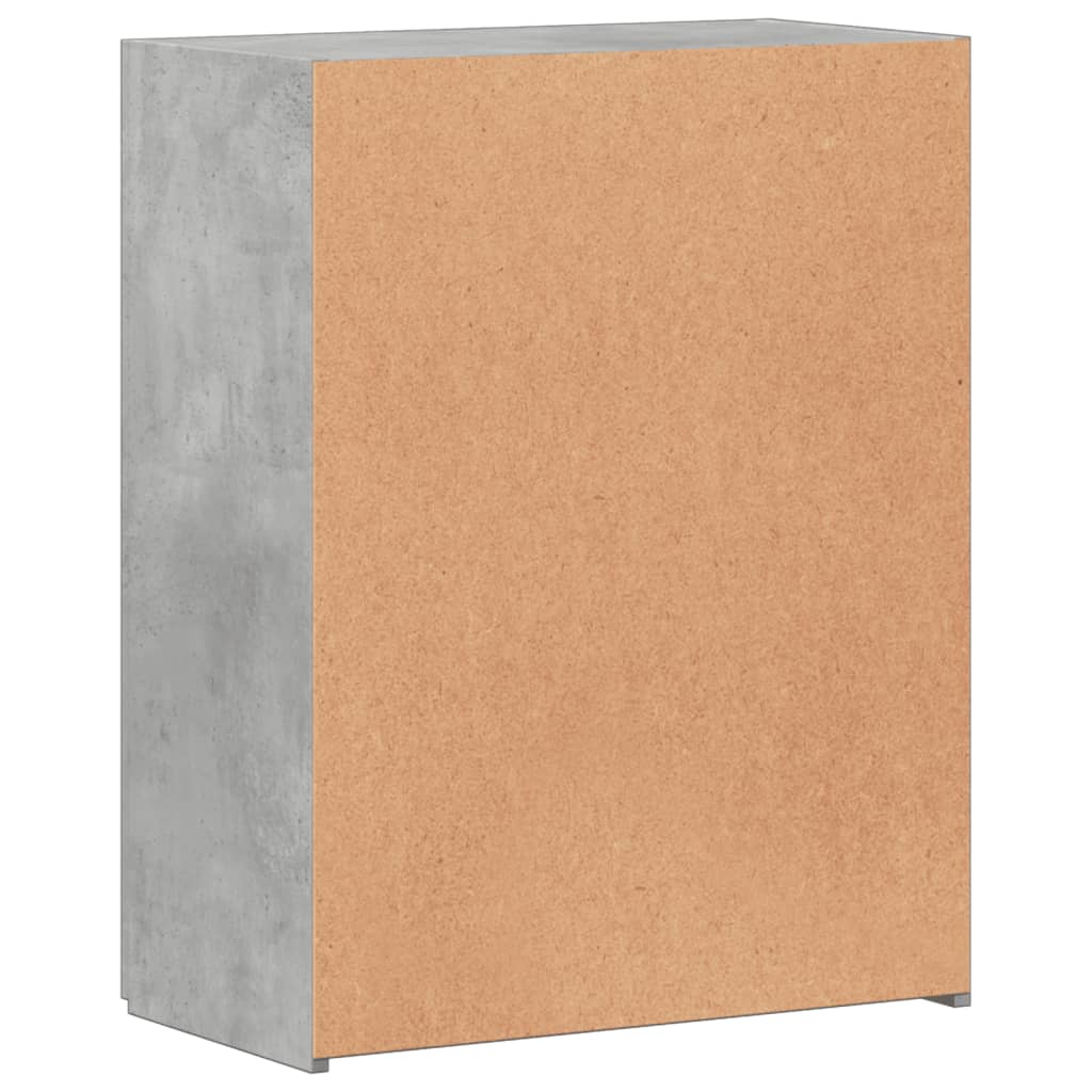 Veggskap Betonggrå 60X32X77,5 Cm Konstruert Tre