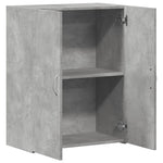 Veggskap Betonggrå 60X32X77,5 Cm Konstruert Tre