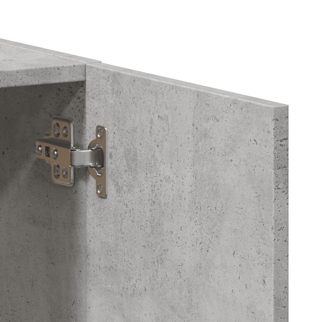 Veggskap Betonggrå 60X32X77,5 Cm Konstruert Tre