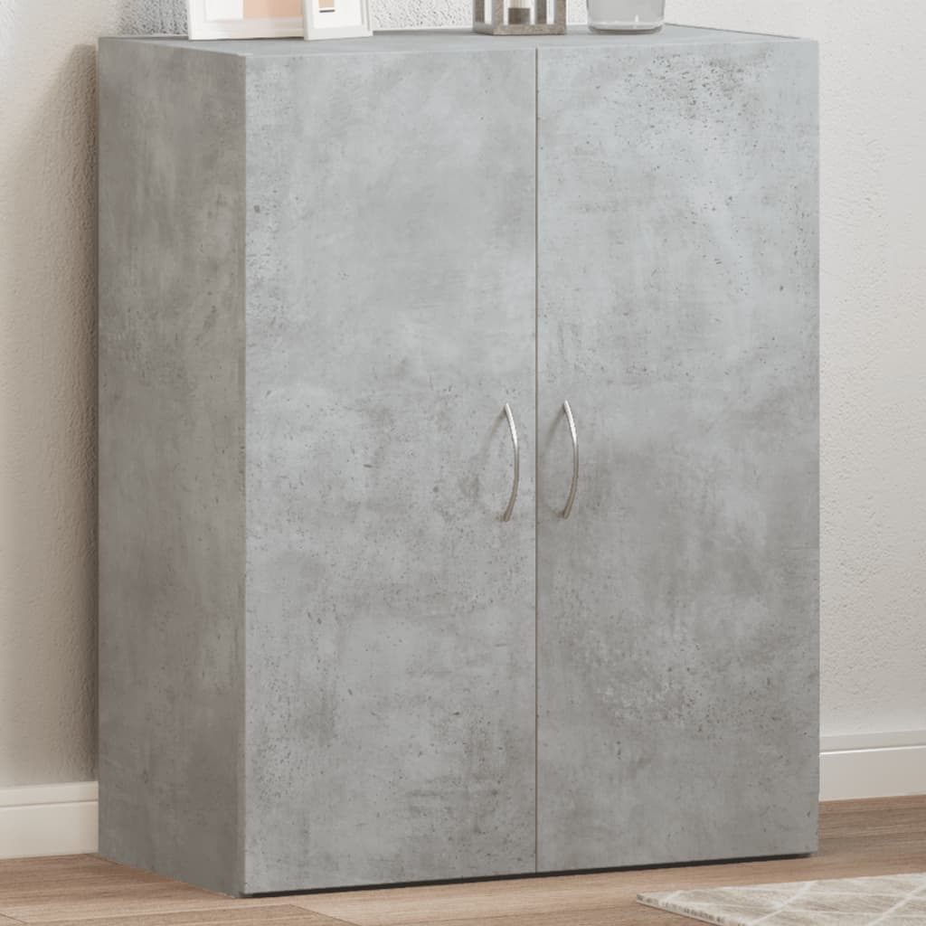Veggskap Betonggrå 60X32X77,5 Cm Konstruert Tre