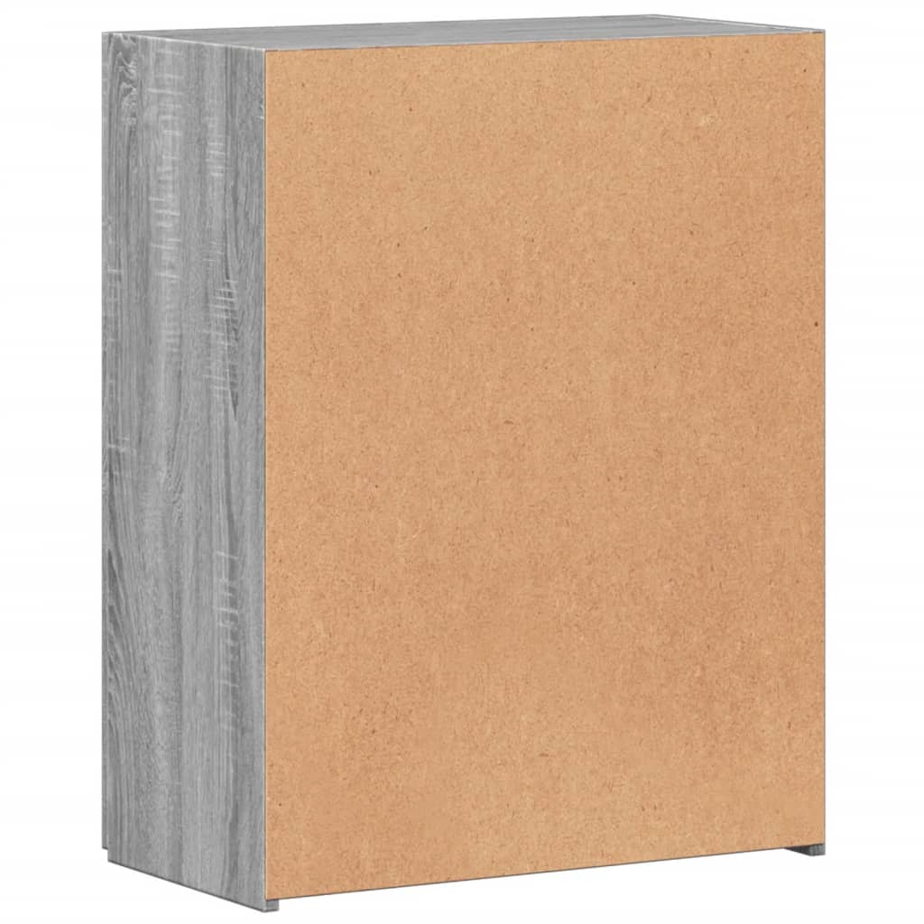 Skoskap Grå Sonoma 60X32X77,5 Cm Konstruert Tre