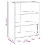 Garderobe Hvit 77X48X102 Cm Konstruert Tre