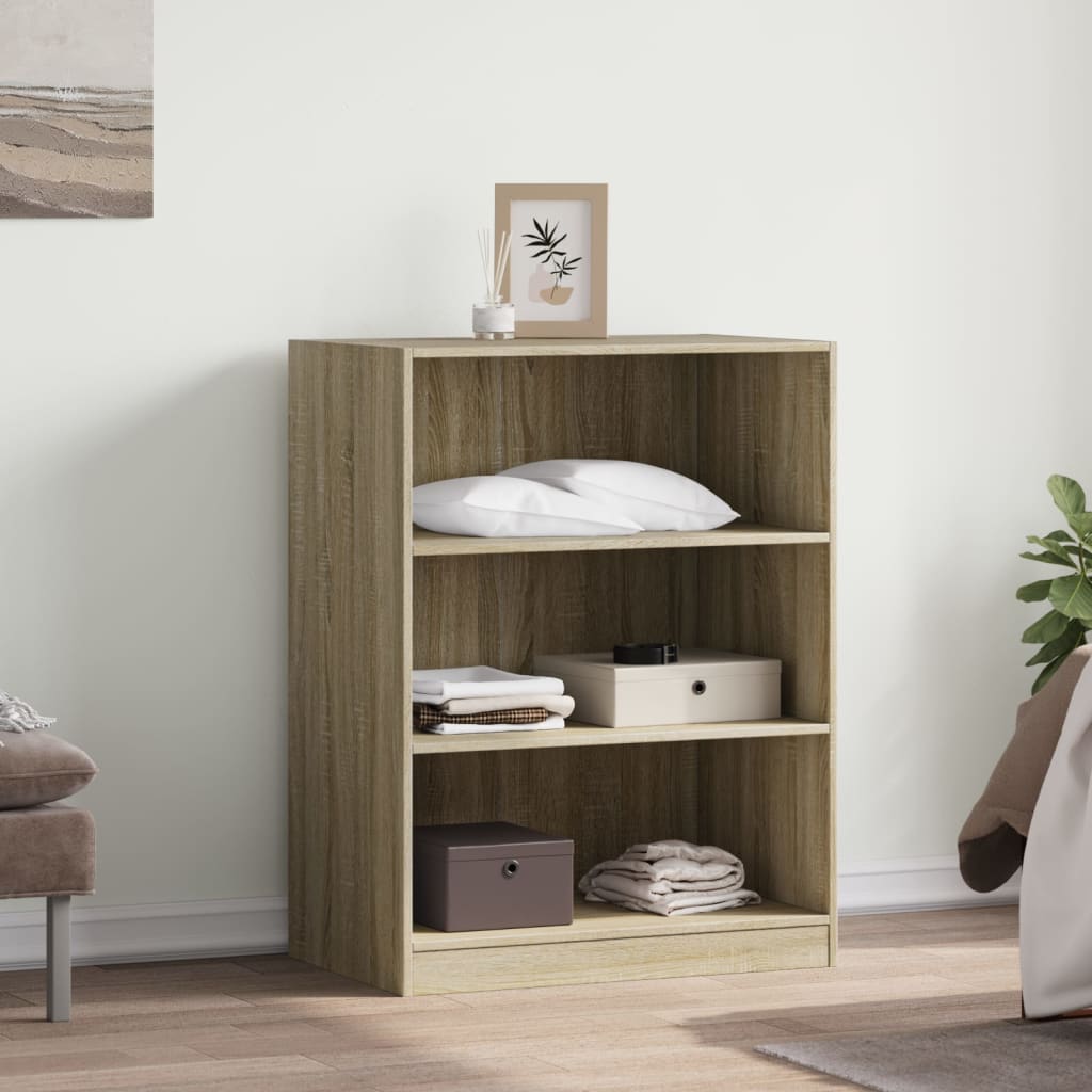 Garderobe Sonoma Eik 77X48X102 Cm Konstruert Tre