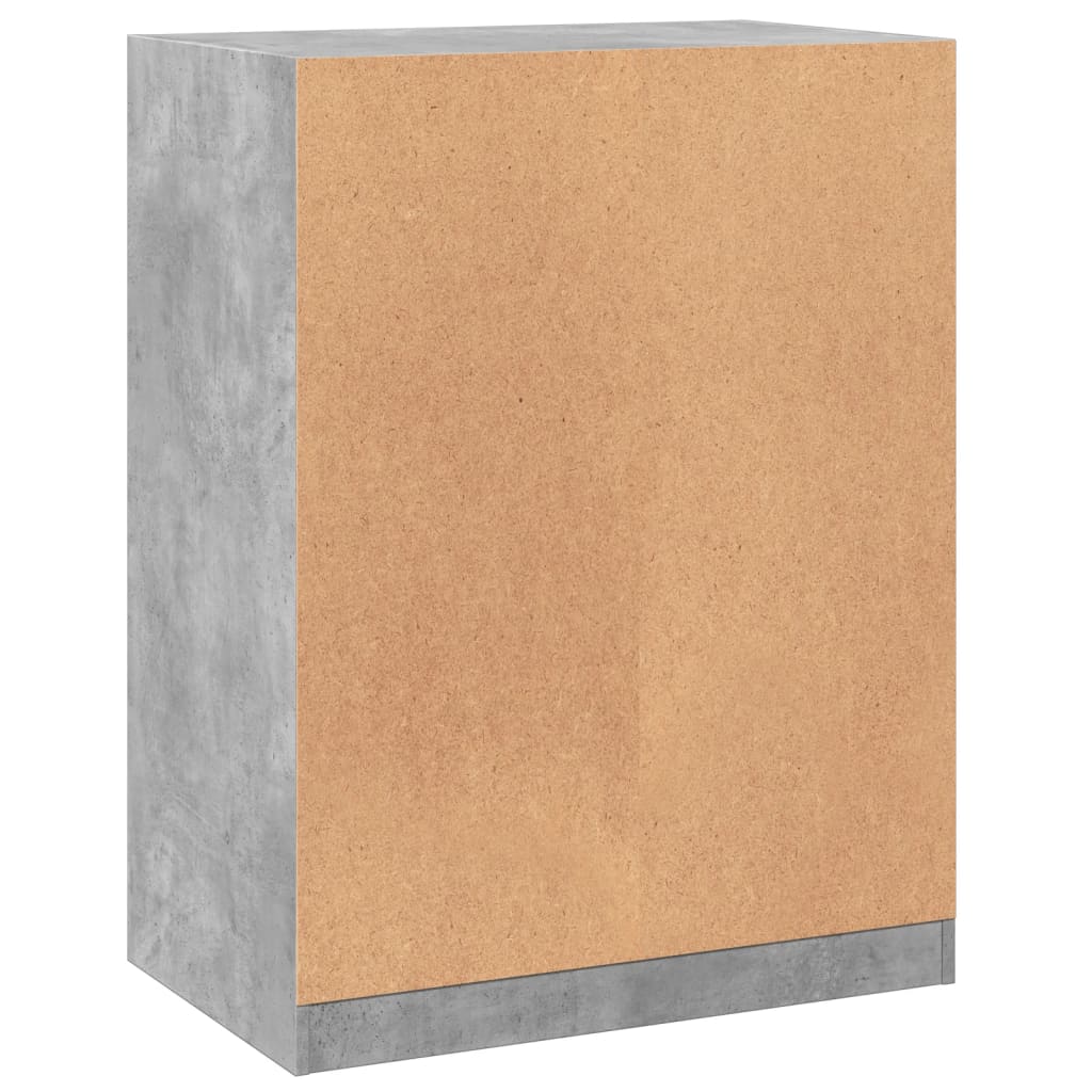 Garderobe Betonggrå 77X48X102 Cm Konstruert Tre