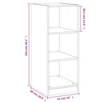 Garderobe Svart 48X41X102 Cm Konstruert Tre