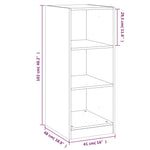 Garderobe Betonggrå 48X41X102 Cm Konstruert Tre