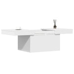 Salongbord Hvit 80X55X40 Cm Konstruert Tre
