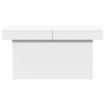 Salongbord Hvit 80X55X40 Cm Konstruert Tre
