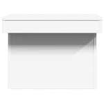 Salongbord Hvit 80X55X40 Cm Konstruert Tre
