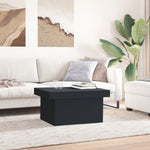 Salongbord Svart 80X55X40 Cm Konstruert Tre