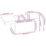Salongbord Sonoma Eik 80X55X40 Cm Konstruert Tre